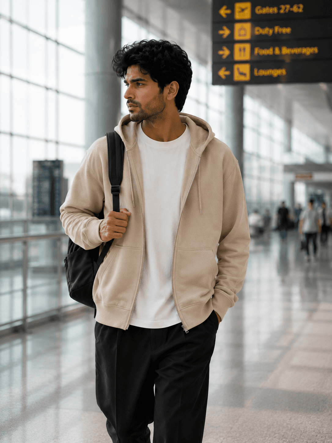 Relaxed Zip Hoodie