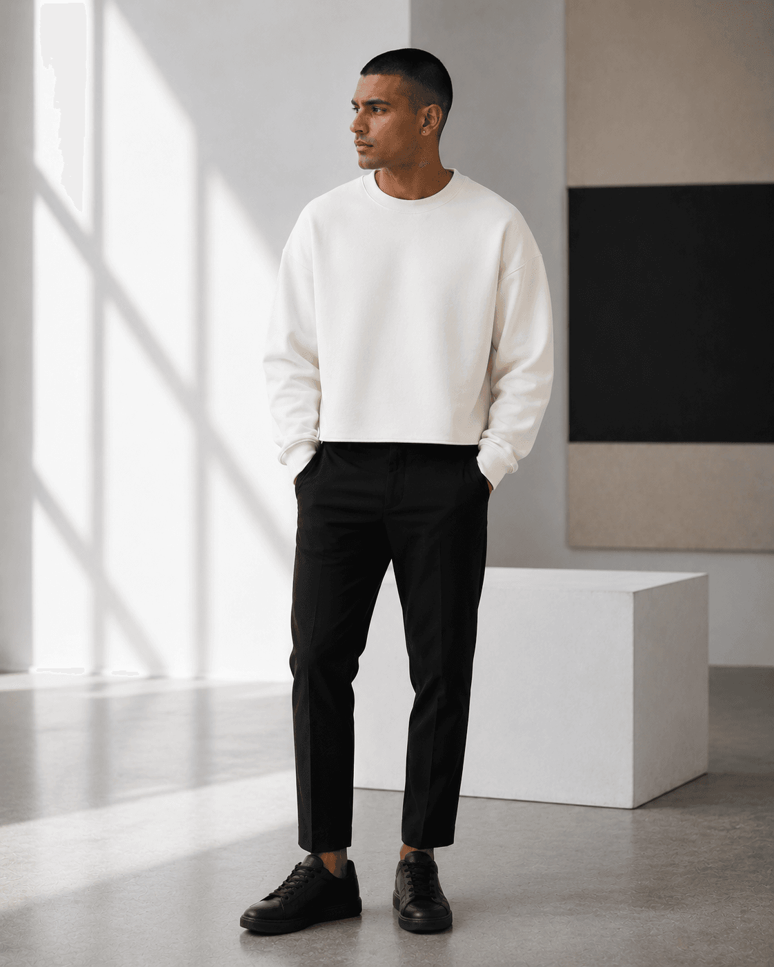 Cropped Box Sweatshirt