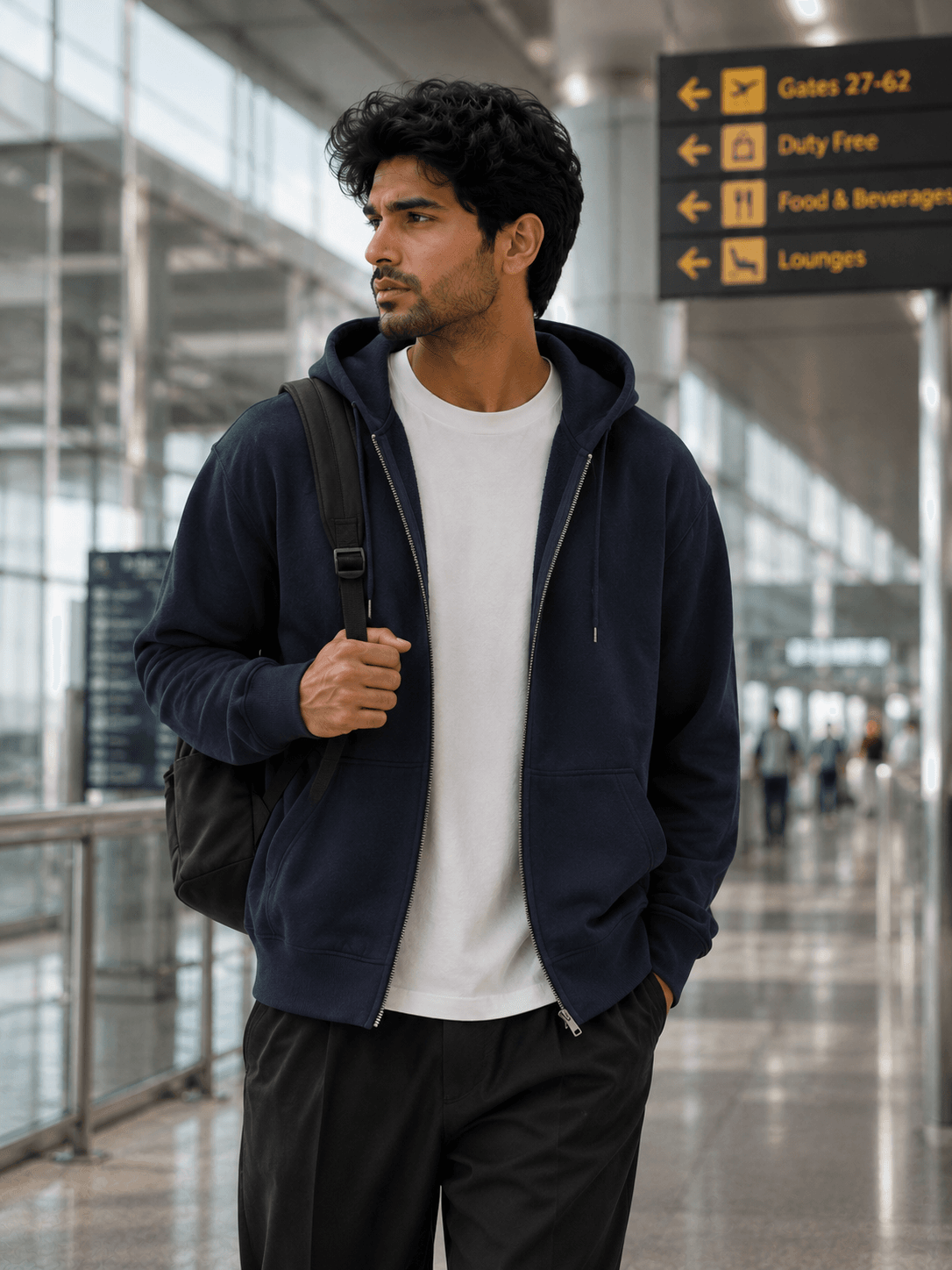 Relaxed Zip Hoodie