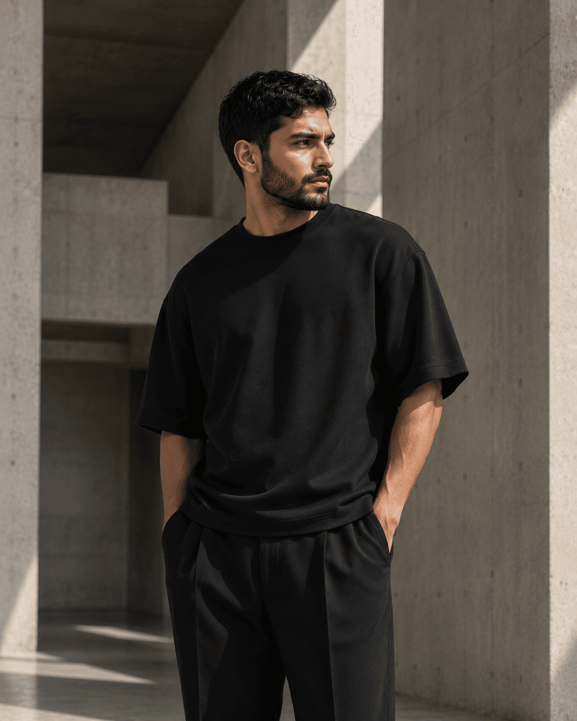Double Layer Crew T-Shirt