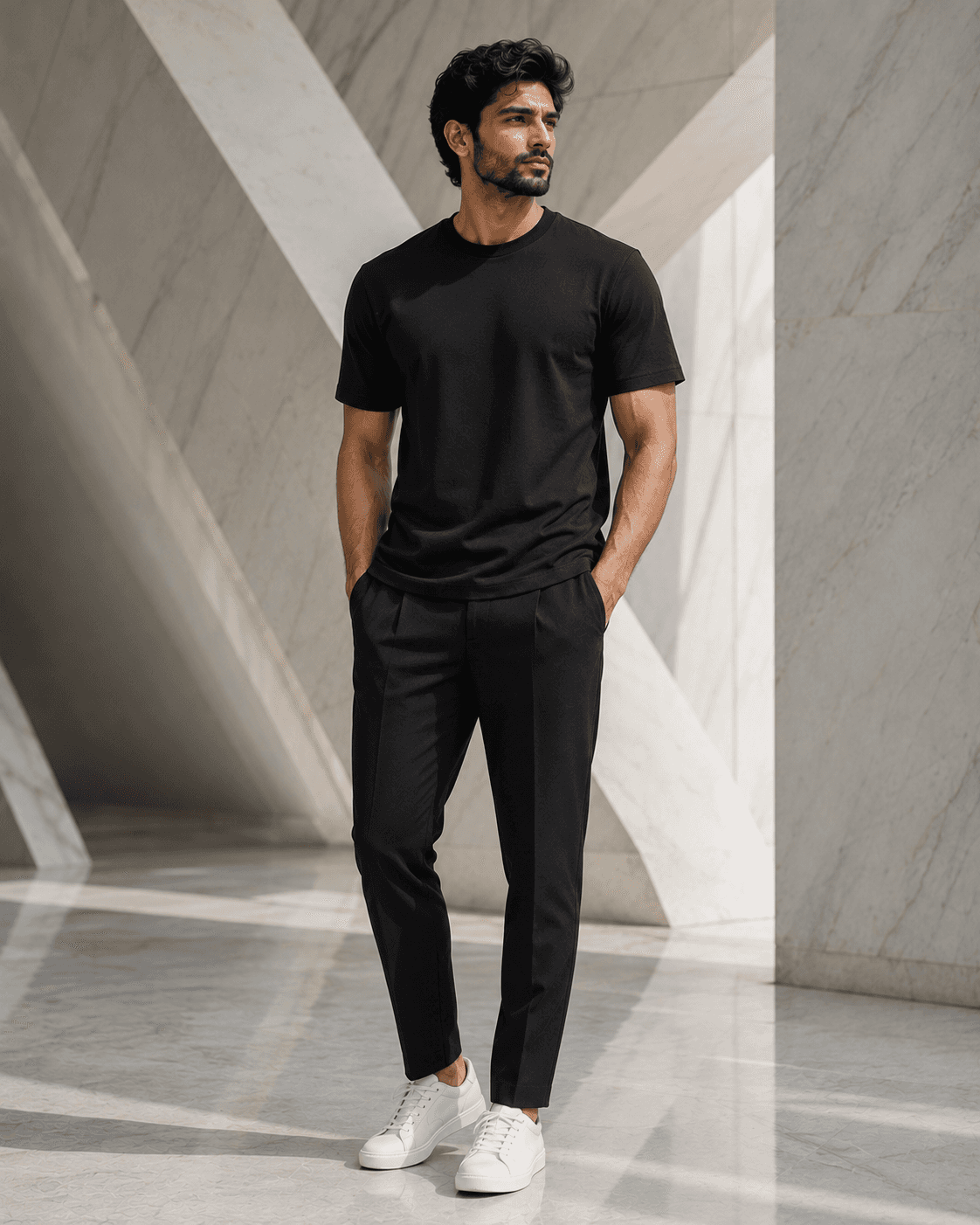 Structured Shoulder T-Shirt